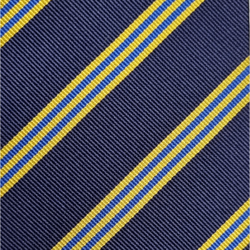 Cravatta righe reps jacquard - Navy