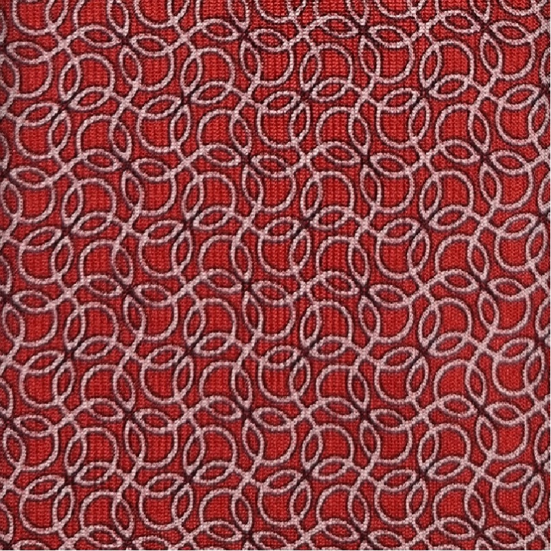 Twille print 3 folds unlined tie -...