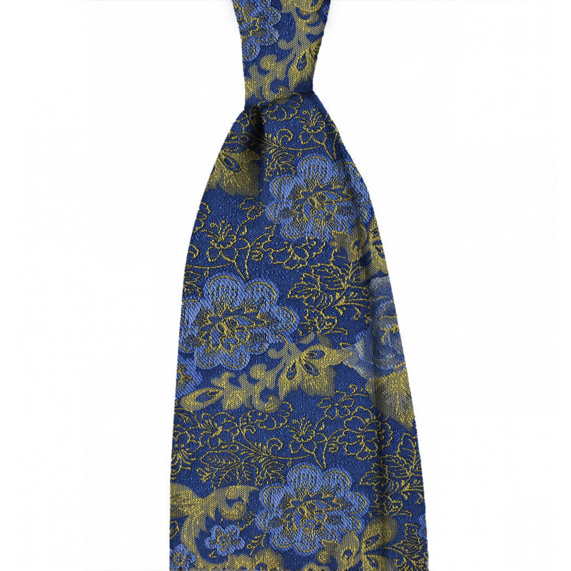 Multiflower jacquard blu