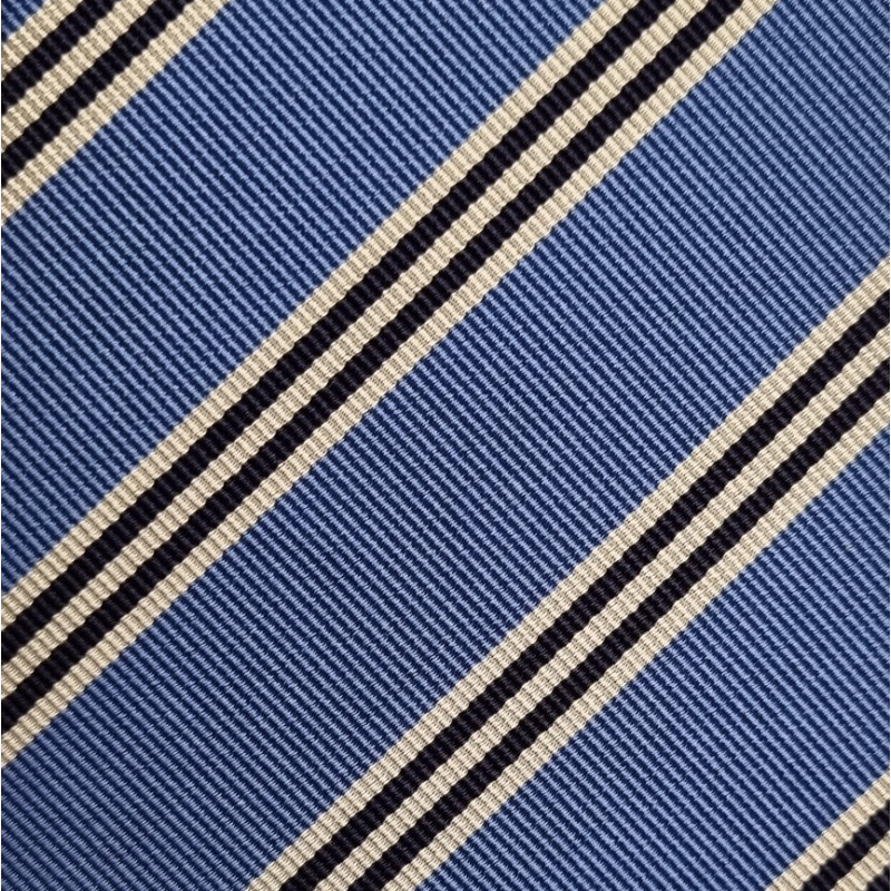 Reps jacquard stripes tie - Light blue