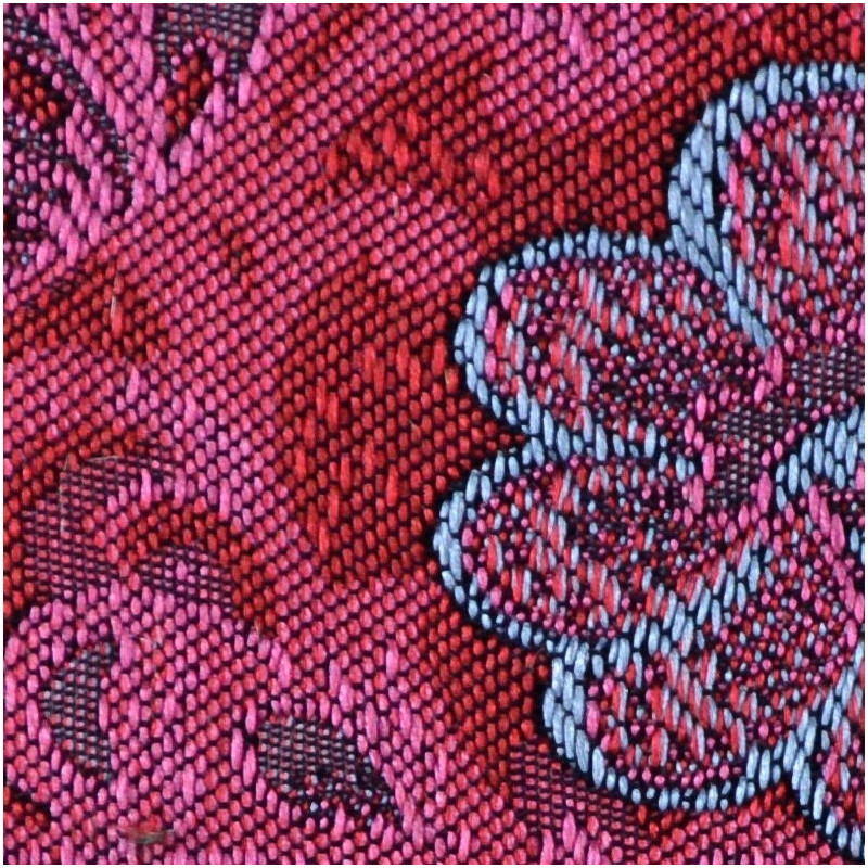 Multiflower jacquard magenta