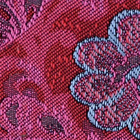 Multiflower jacquard magenta