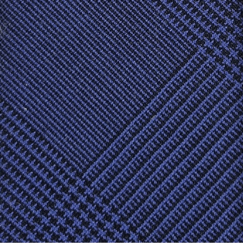 Prince of Wales 3 folds tie - navy Prince of Wales 3 folds tie - navy