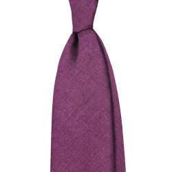 Solid 3 folds unlined tie -...