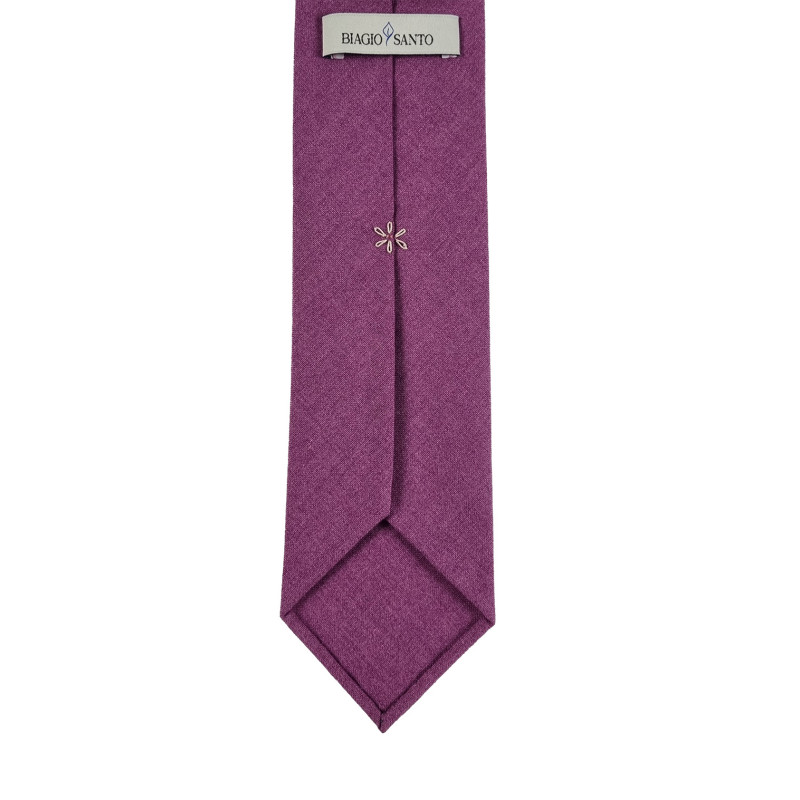 Solid 3 folds unlined tie - mauve Solid 3 folds unlined tie - mauve