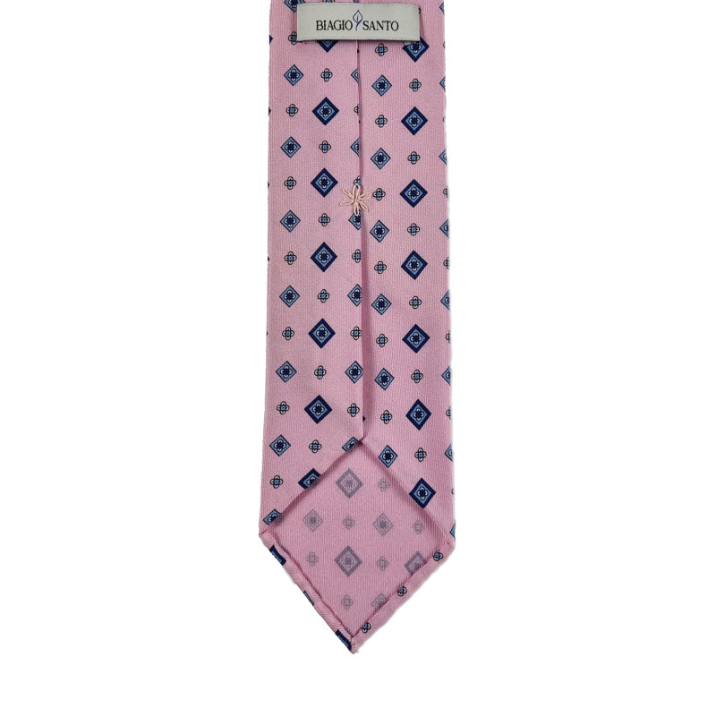 Twille print 3 folds unlined tie -... Twille print 3 folds unlined tie -...