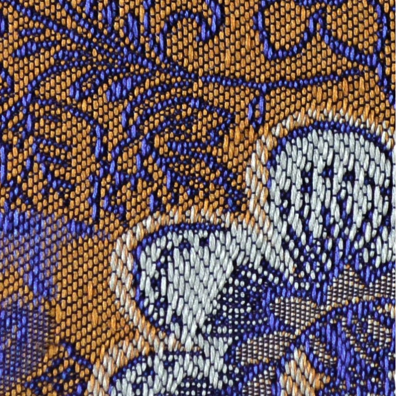 Multiflower jacquard walnut