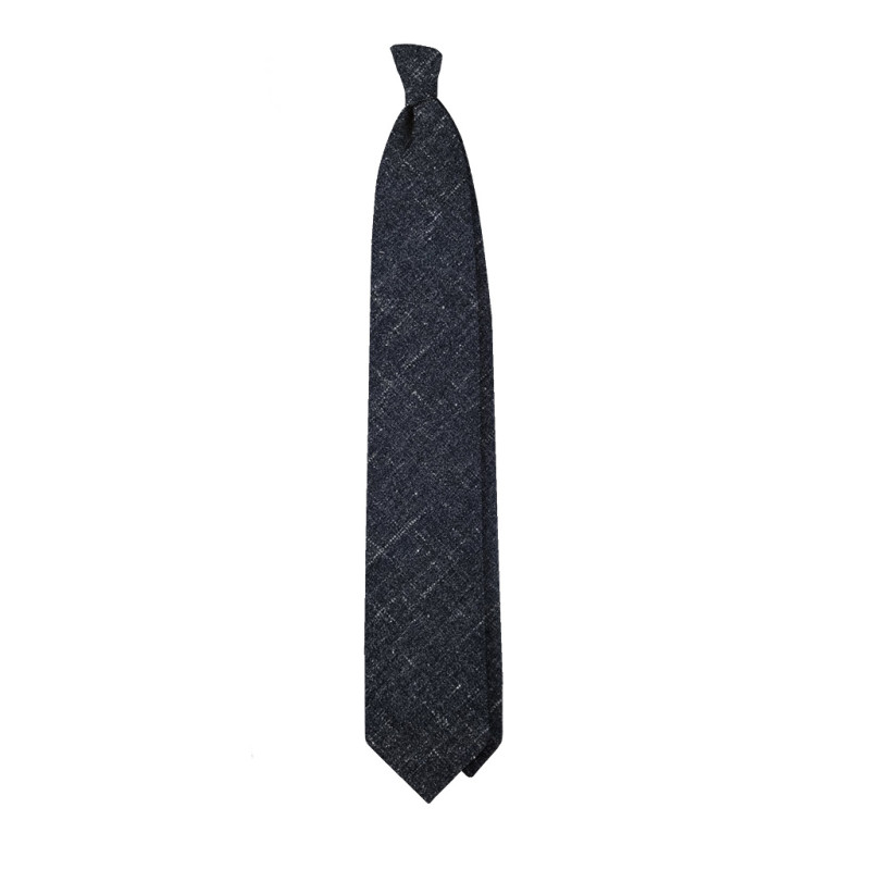 Zegna wool/cashmere 3 folds tie - grey Zegna wool/cashmere 3 folds tie - grey