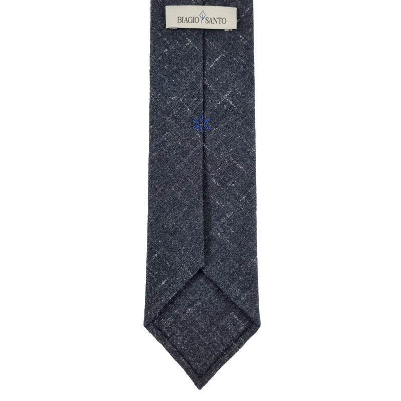 Zegna wool/cashmere 3 folds tie - grey Zegna wool/cashmere 3 folds tie - grey