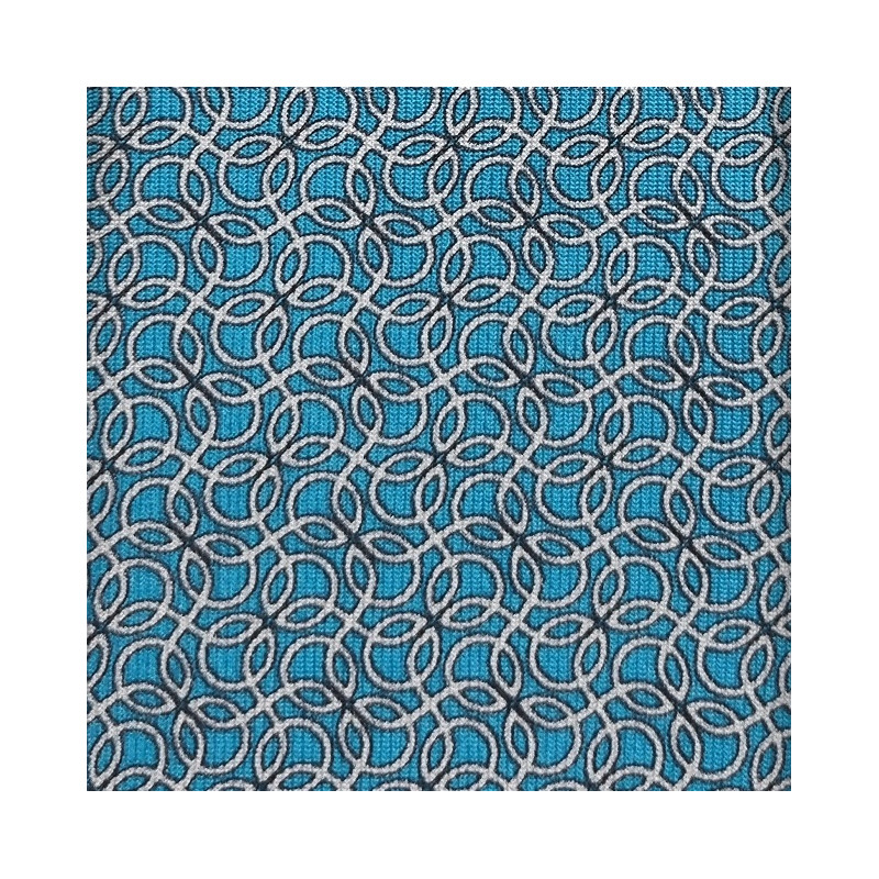 Twille print 3 folds unlined tie -...