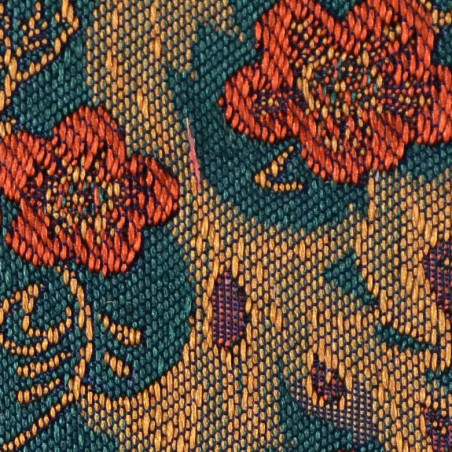 Multiflower jacquard oro-arancio