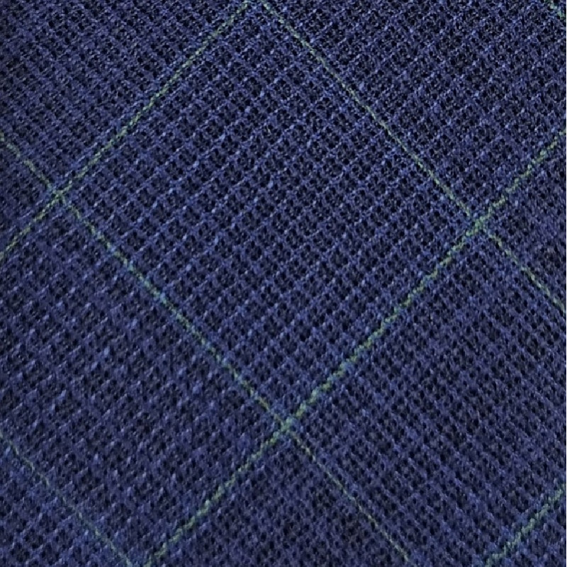 Checked wool 3 folds unlined tie -...