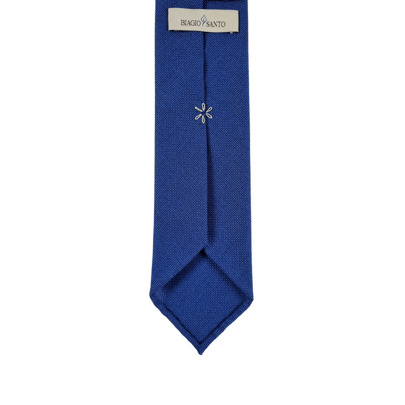 Solid wool 3 folds unlined tie -...