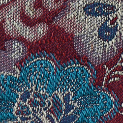Multiflower jacquard burgundy 2