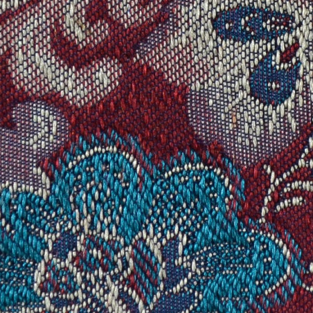 Multiflower jacquard burgundy
