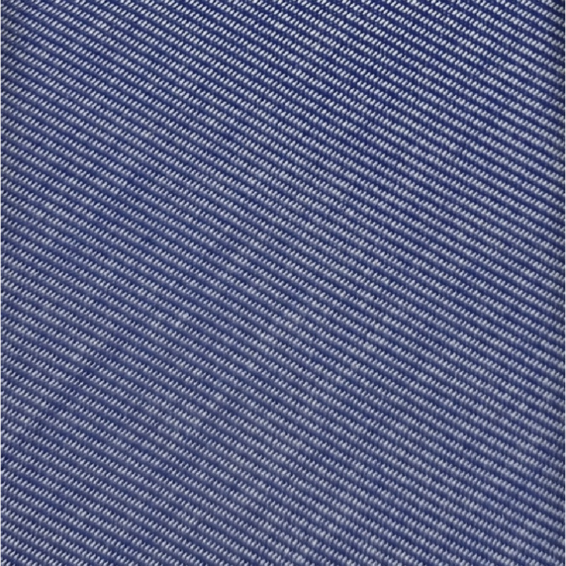 Solid 3 folds unlined tie - denim blue