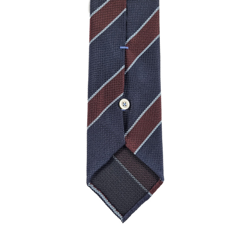 Jacquard stripes 3 folds unlined tie... Jacquard stripes 3 folds unlined tie...