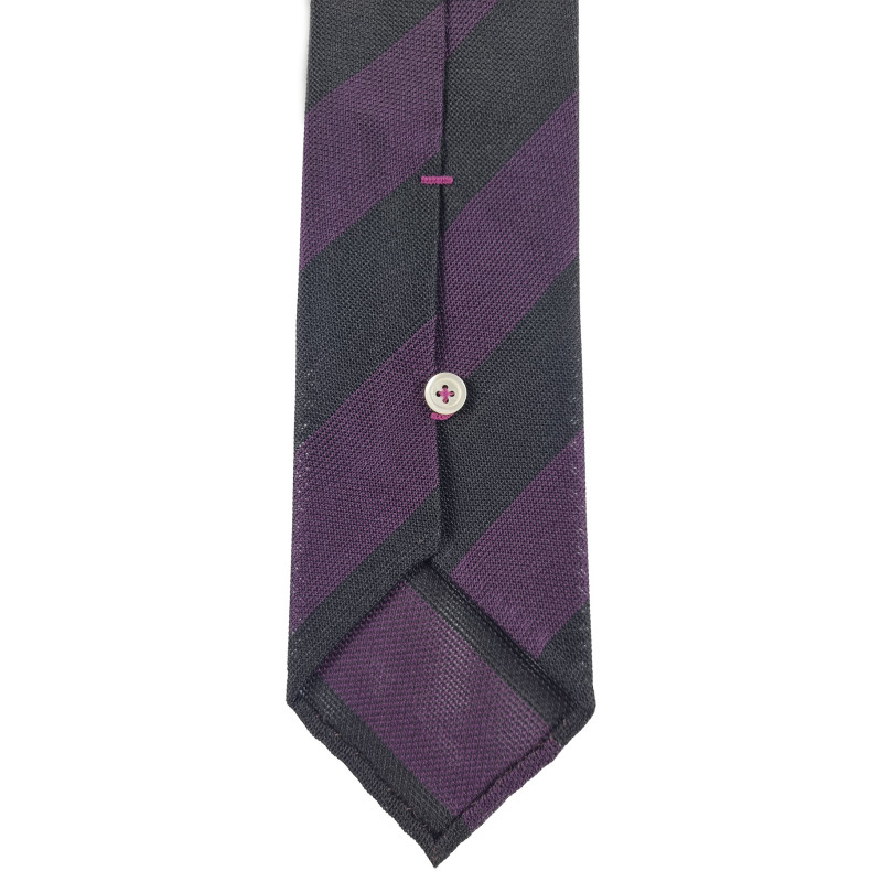Regimental grenadine tie - dark... Regimental grenadine tie - dark...
