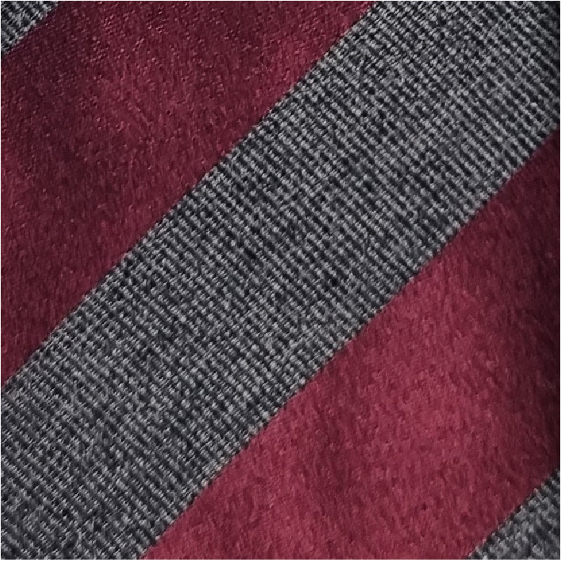 Silk stripes 3 folds unlined tie -...