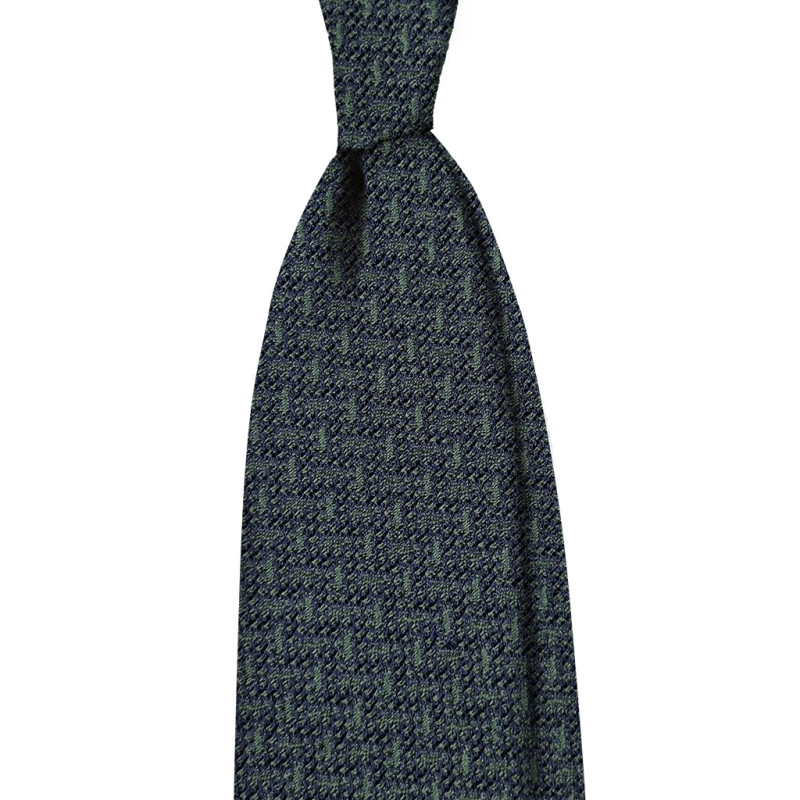 Grenadine 3 folds unlined tie - dark...