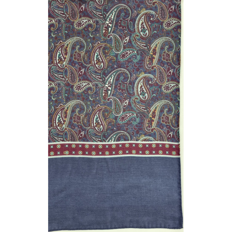 Sciarpa cashmere/modal stampa paisley...