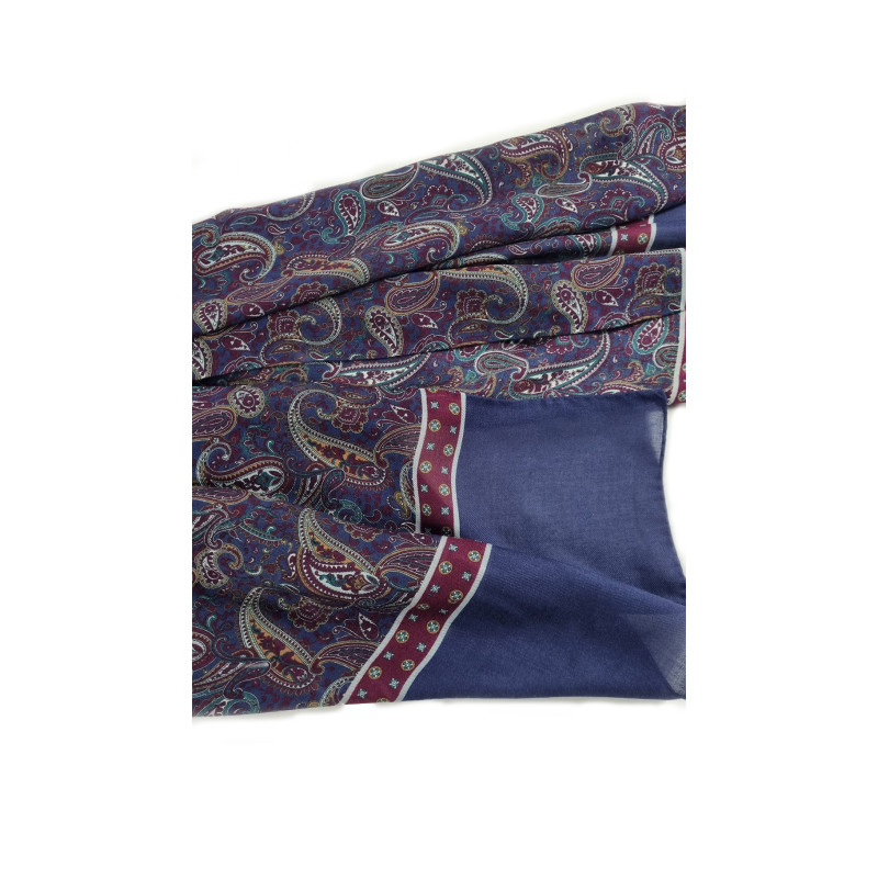 Sciarpa cashmere/modal stampa paisley...