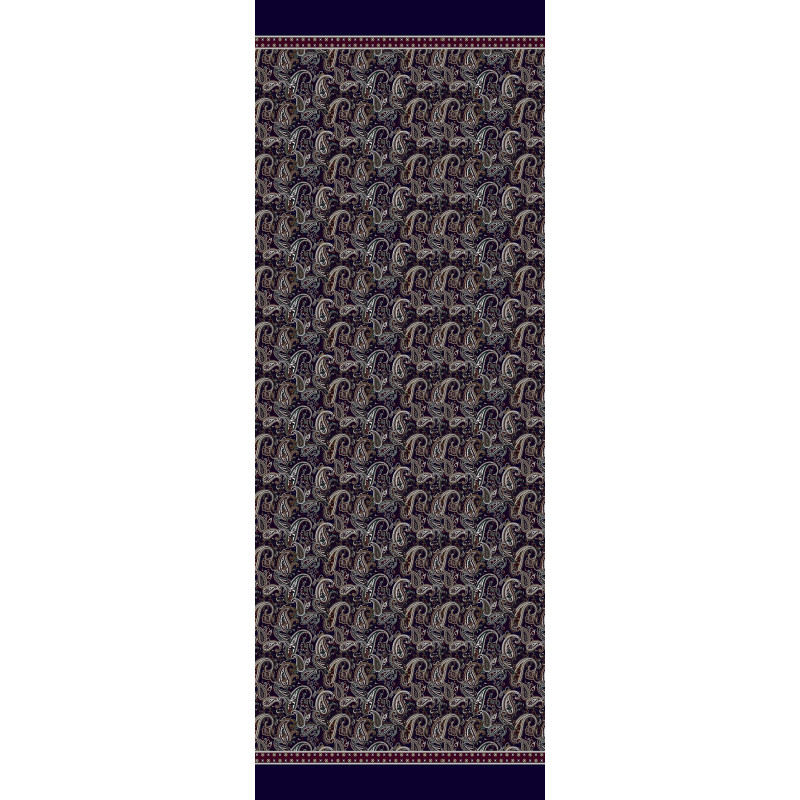 Sciarpa cashmere/modal stampa paisley...