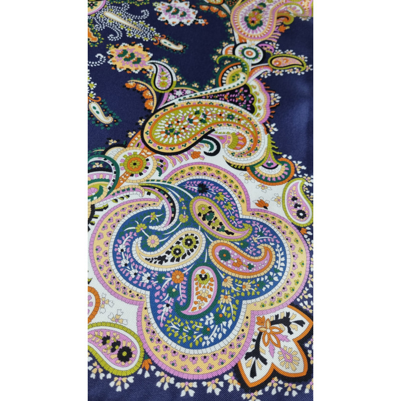 Silk neck foulard 70 x 70 multicolor