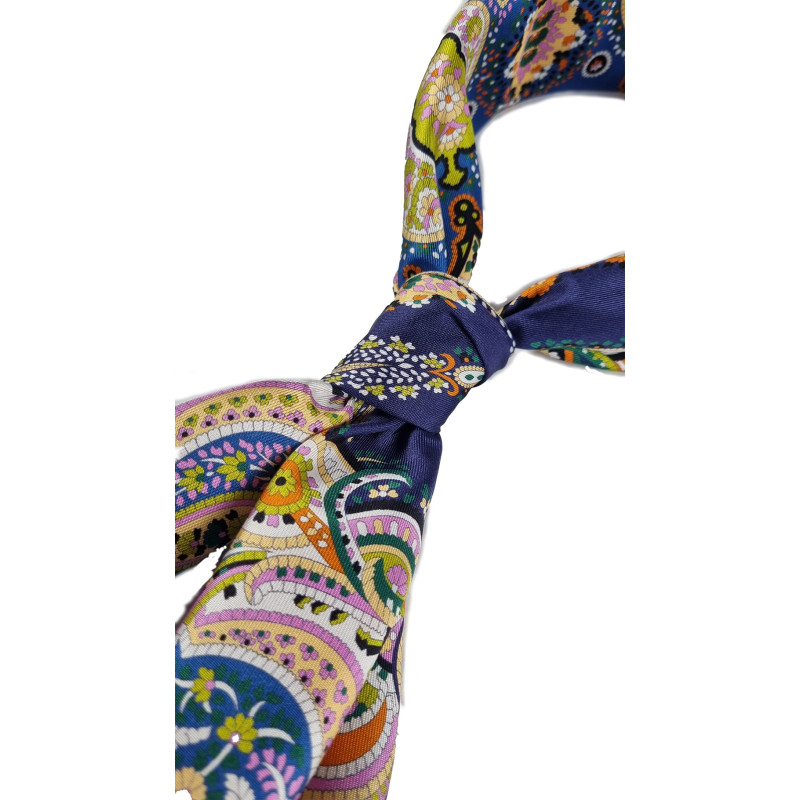 Silk neck foulard 70 x 70 multicolor