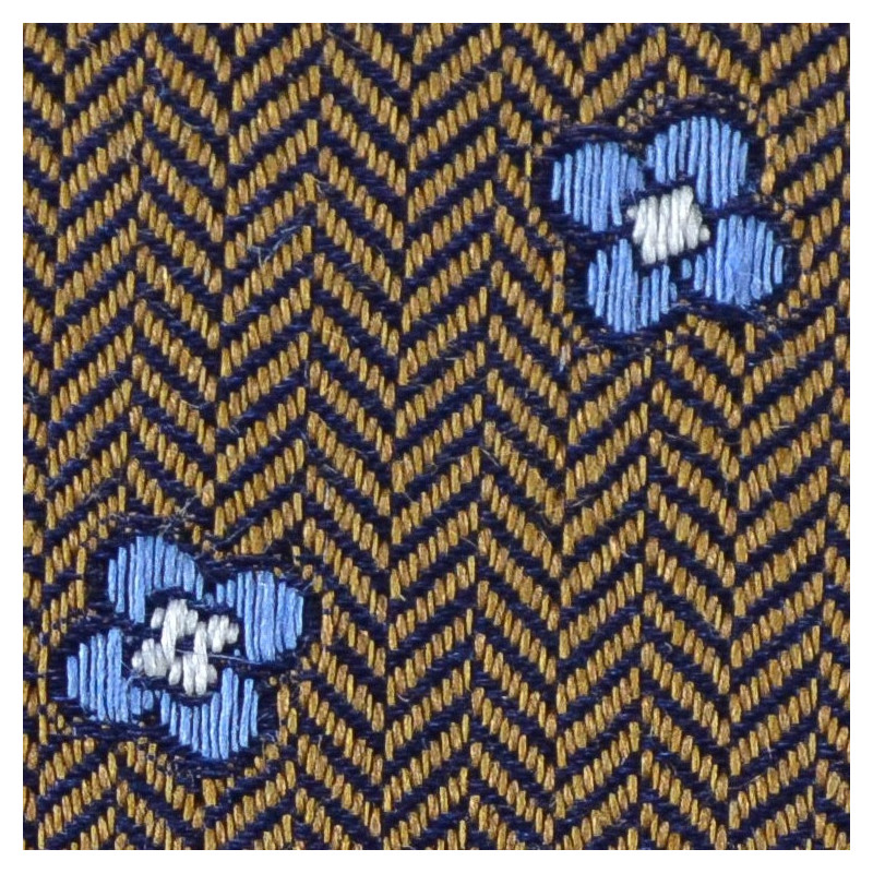 Fiori jacquard cammello