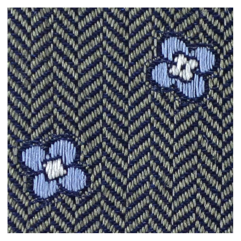 Grey flower jacquard