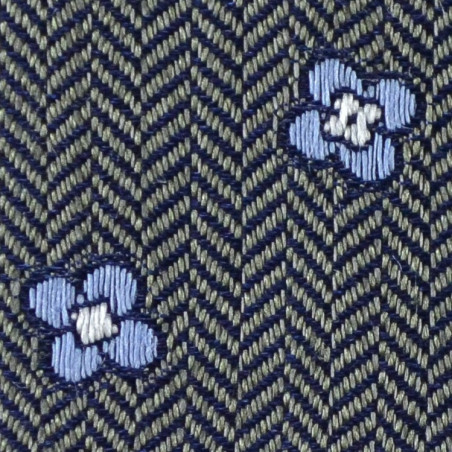 Grey flower jacquard