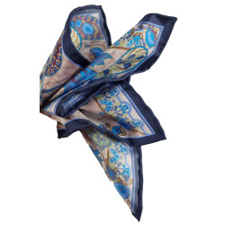 Paisley motif printed silk... 2