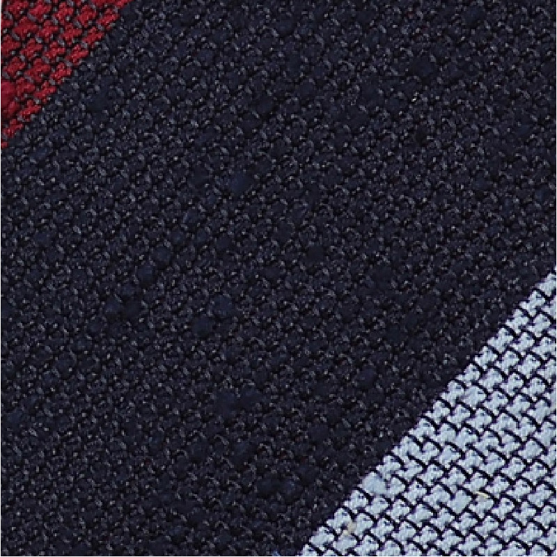 Block stripes 3 folds grenadine...