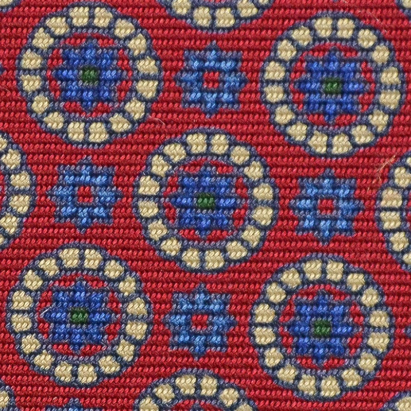 Red medallions