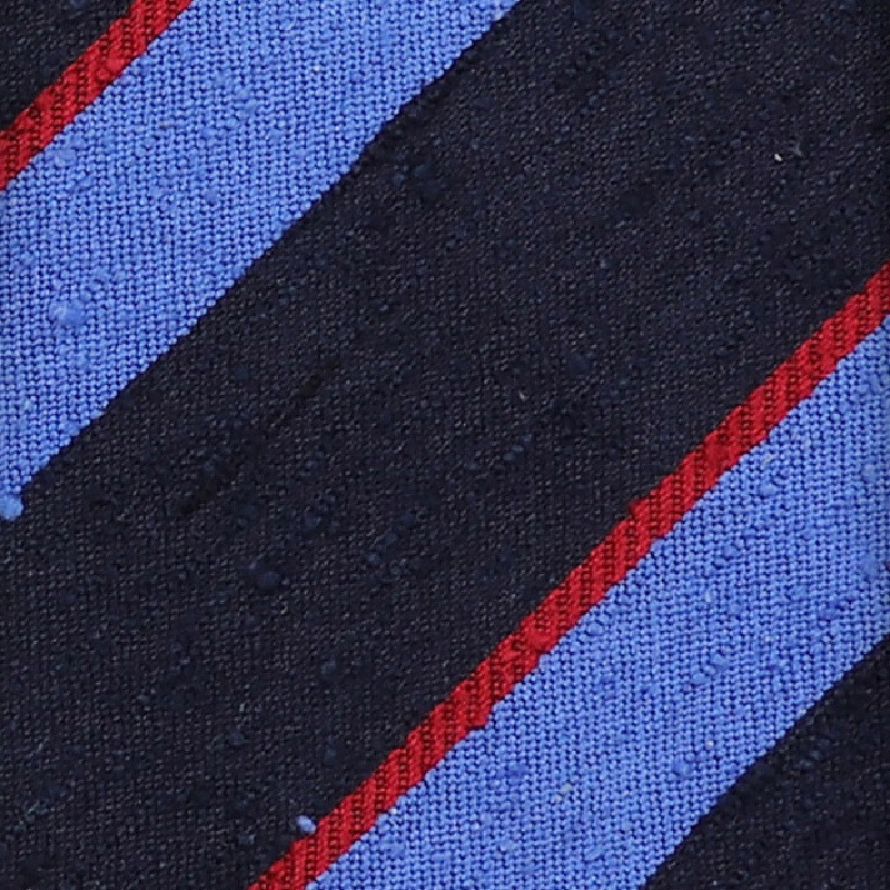3 folds unlined shantung stripes tie...