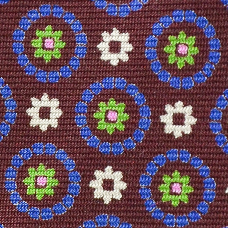Burgundy medallions