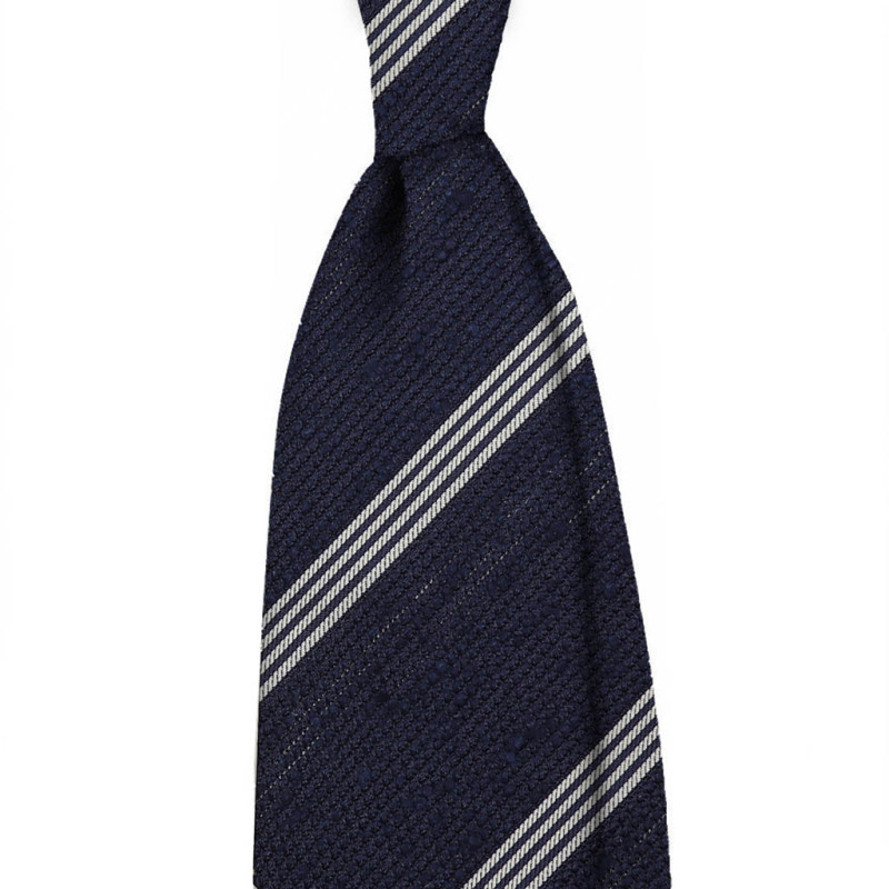 Stripes 3 folds grenadine shantung...