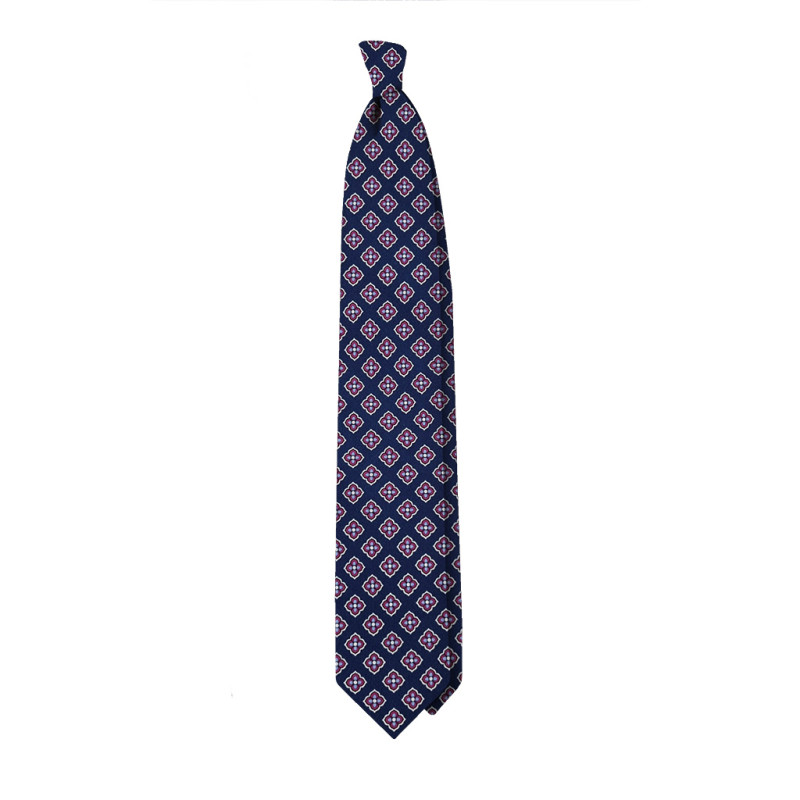 Floral Pattern Handprinted Selftipped...