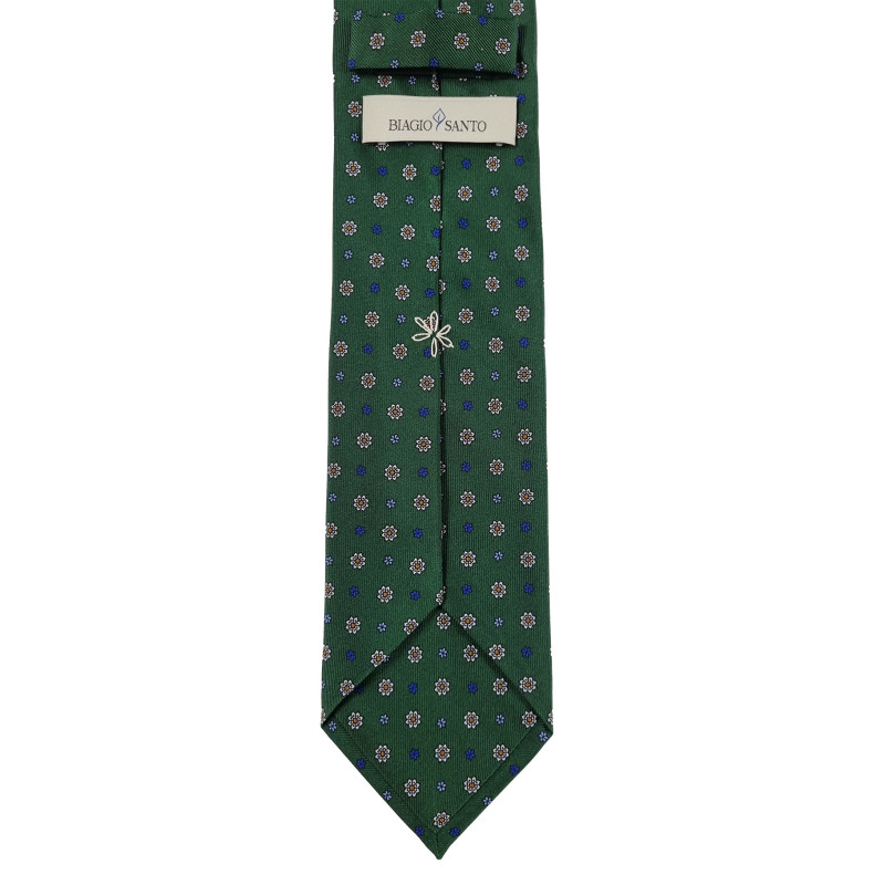 Cravatta 3 pieghe con fodera a motivo... Cravatta 3 pieghe con fodera a motivo...