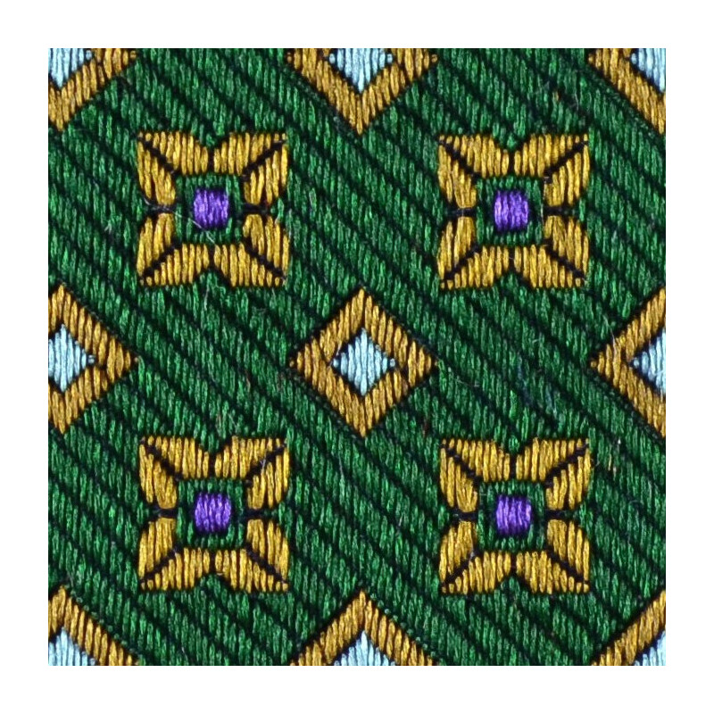 Green geometric pattern