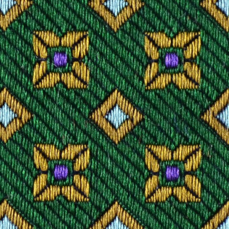 Green geometric pattern