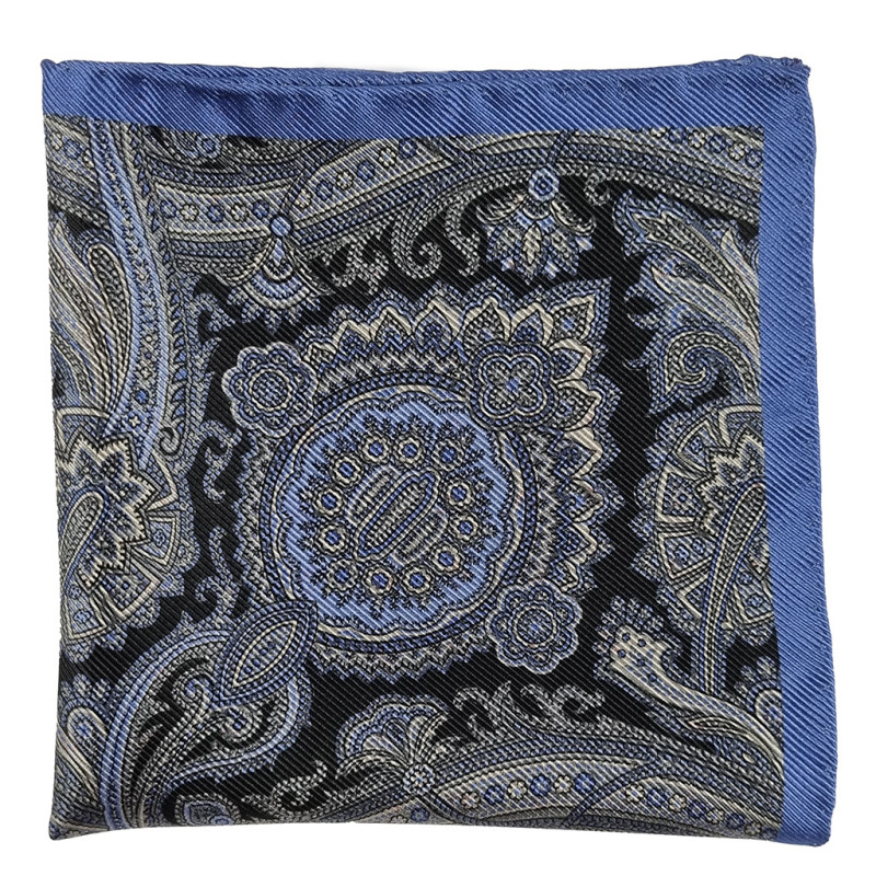 Pochette paisley double face -...