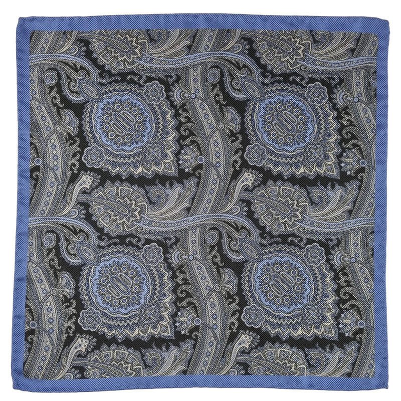 Pochette paisley double face -...