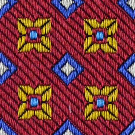 Red geometric pattern