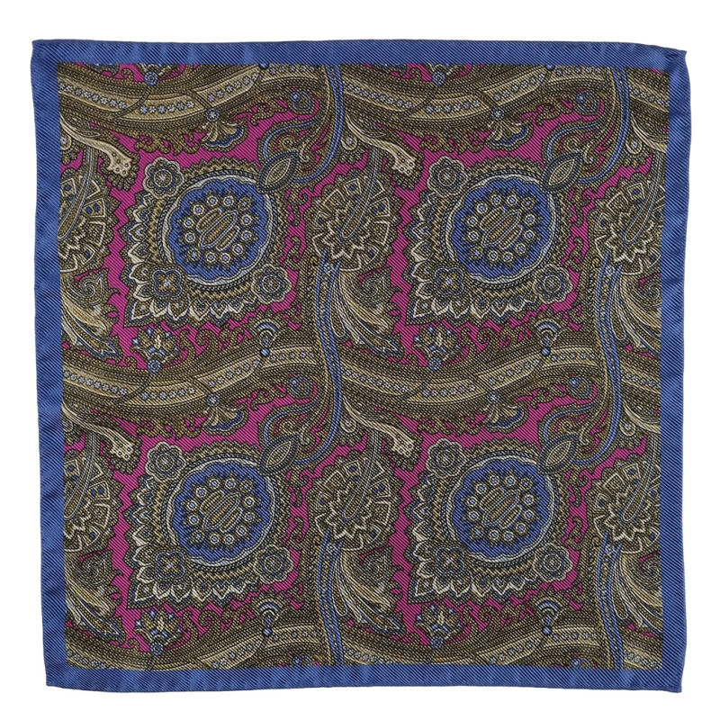 Paisley silk double face pocket... Paisley silk double face pocket...
