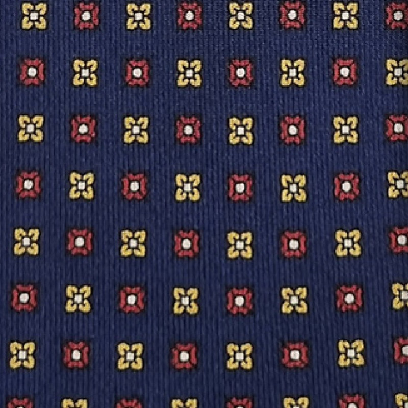 Cravatta 3 pieghe con fodera a motivo... Cravatta 3 pieghe con fodera a motivo...