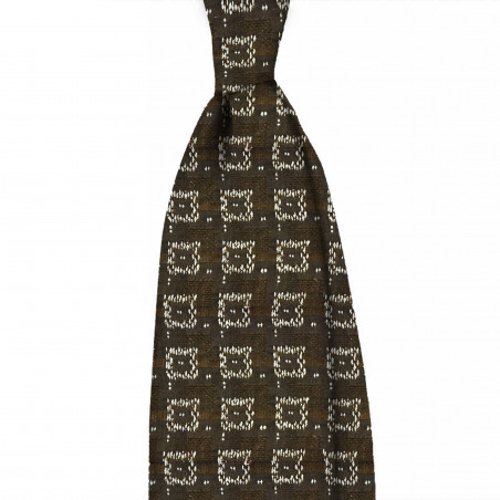 Tussah di seta marrone chiaro Tussah di seta marrone chiaro