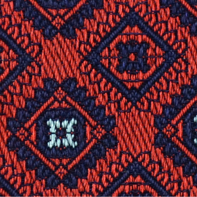 Small squares on red