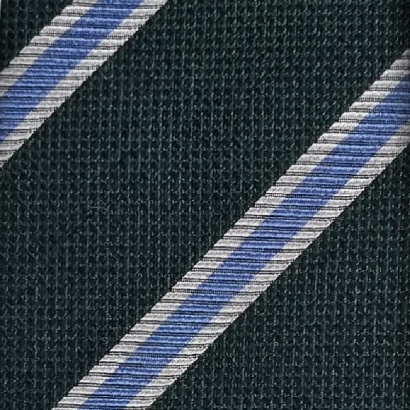 Jacquard stripes 3 folds unlined tie...